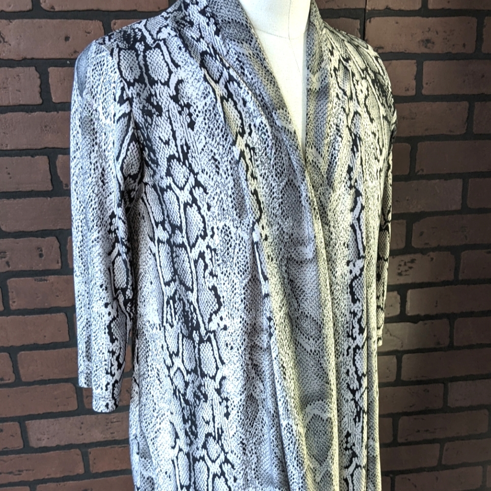 Silk Snakeskin Cardigan
